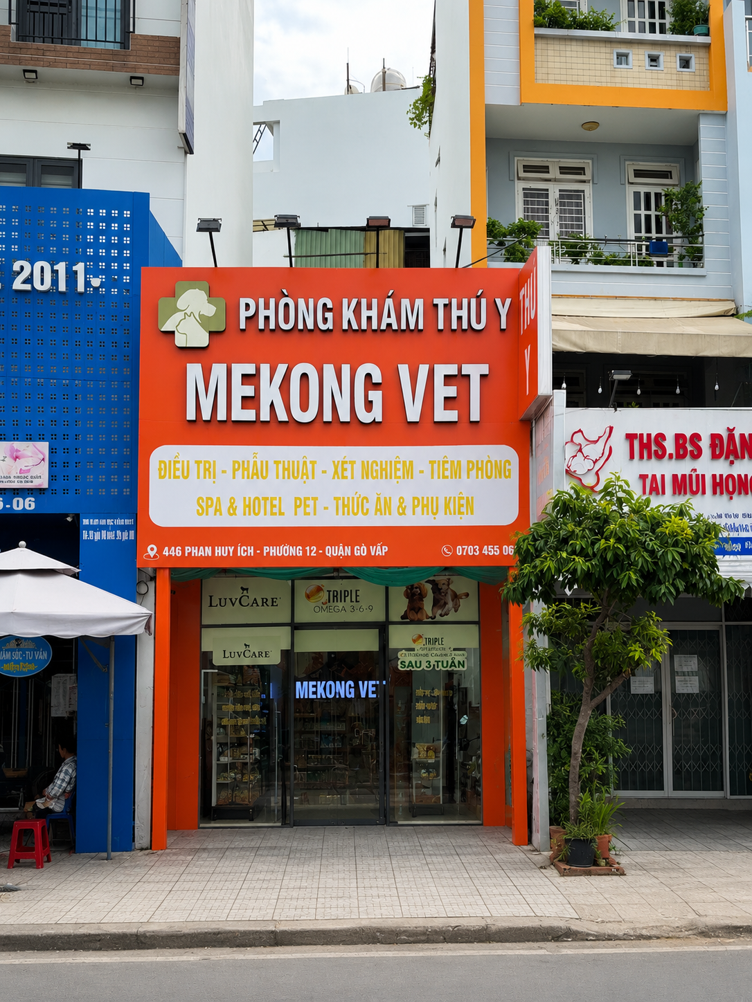 Mặt tiền Phòng Khám Thú Y MEKONG VET